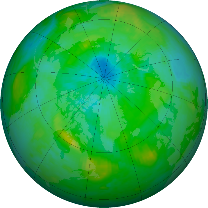 Arctic ozone map for 01 September 1979